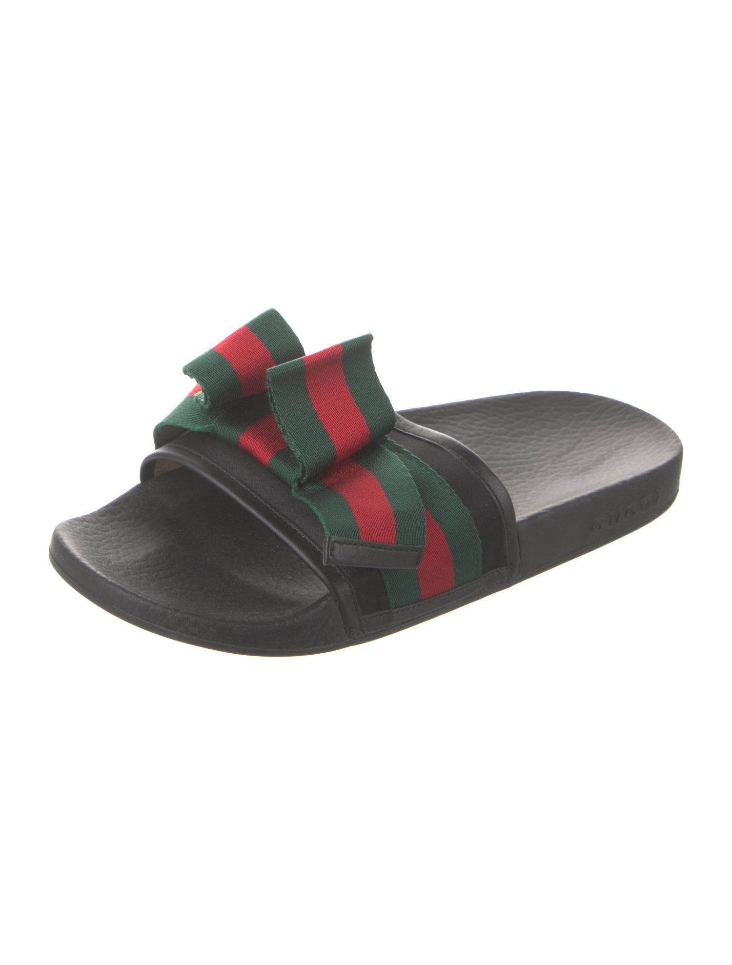 Gucci Web Accent Rubber Slides