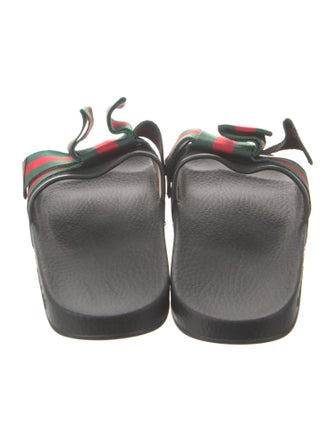 Gucci Web Accent Rubber Slides