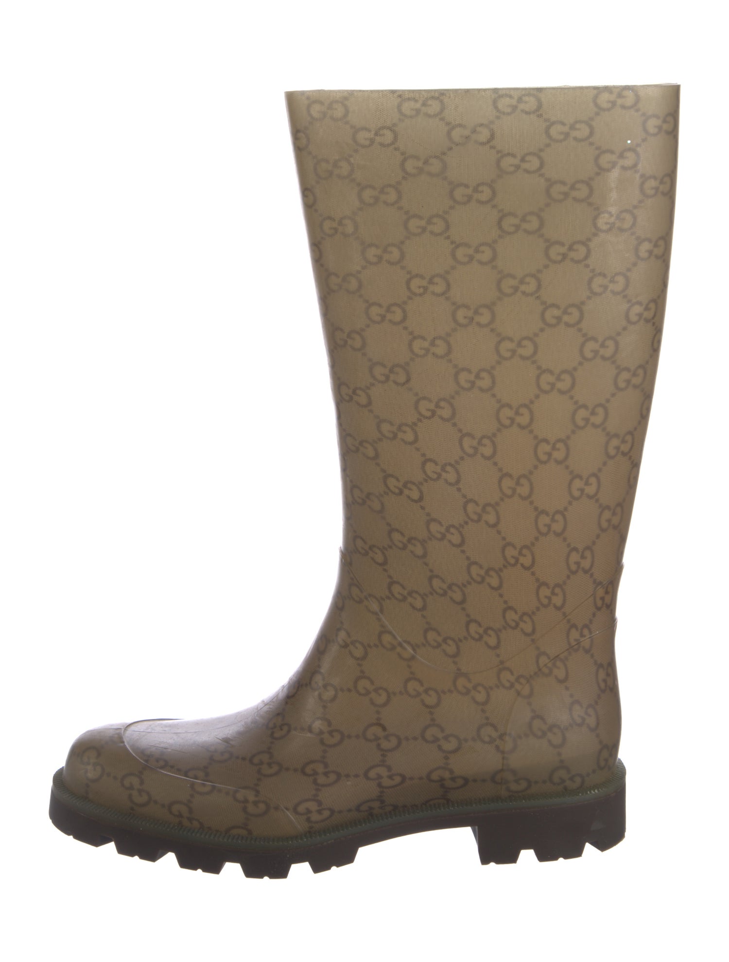 Gucci Rubber Printed Rain Boots