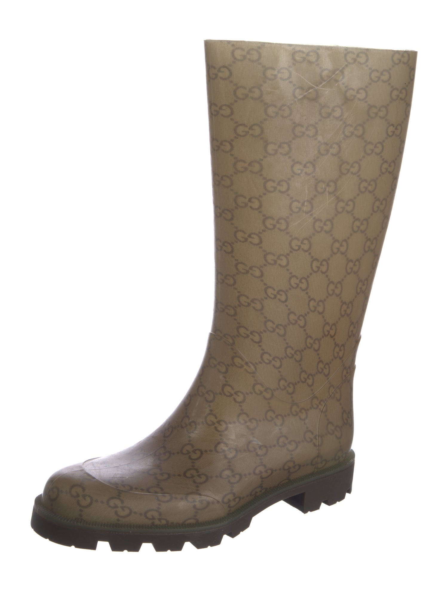 Gucci Rubber Printed Rain Boots