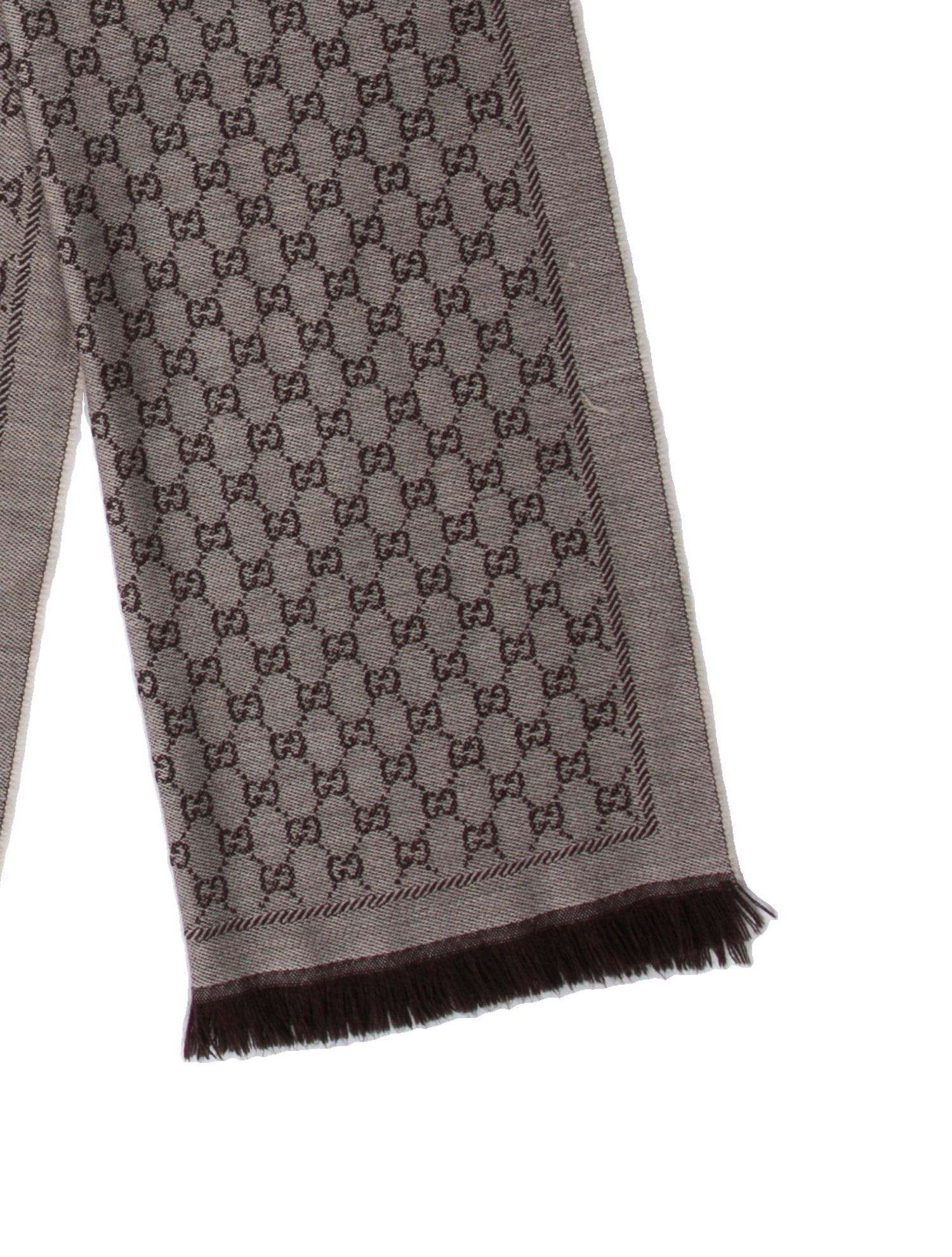 Gucci Wool GG Logo Scarf