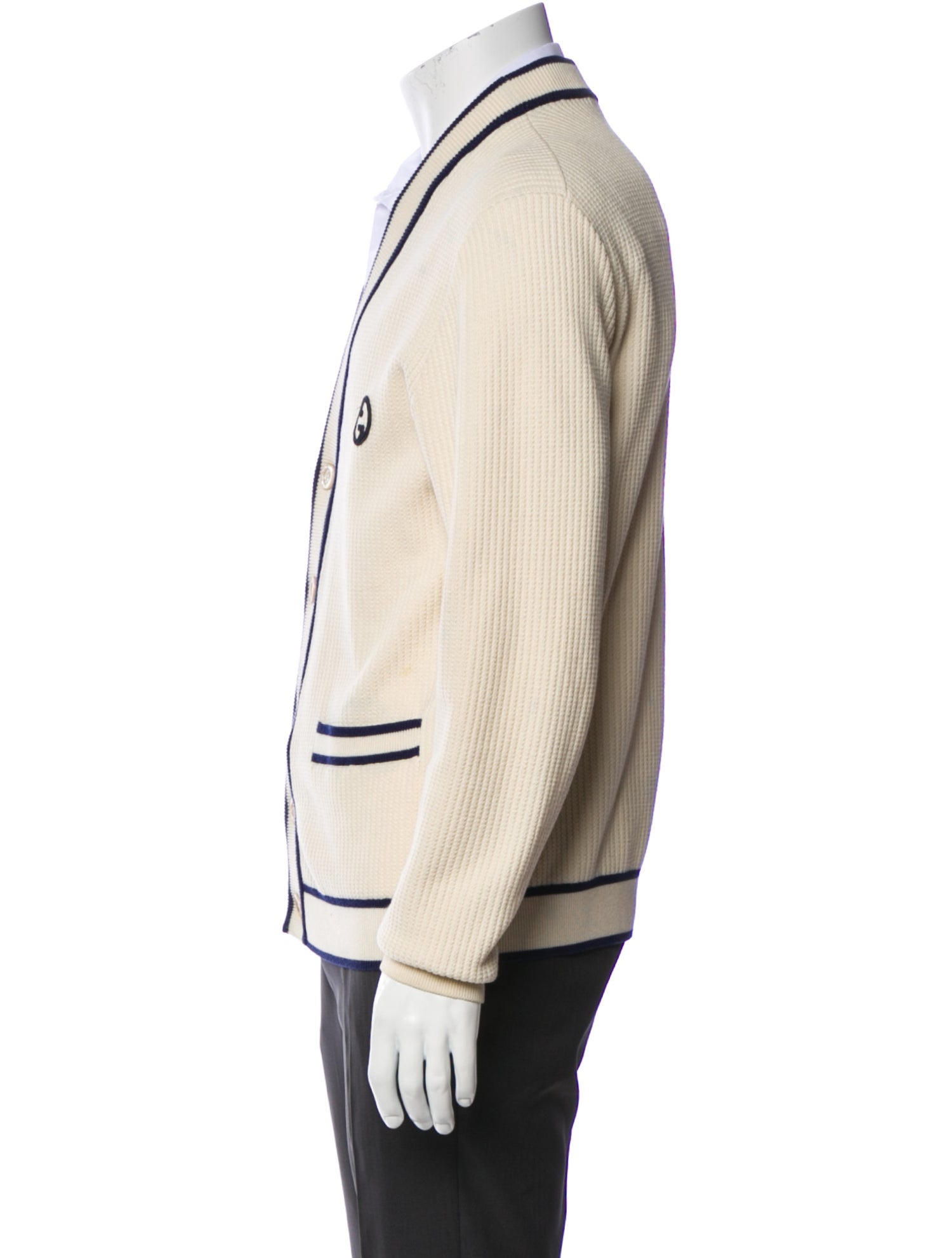 Gucci Striped V-Neck Cardigan