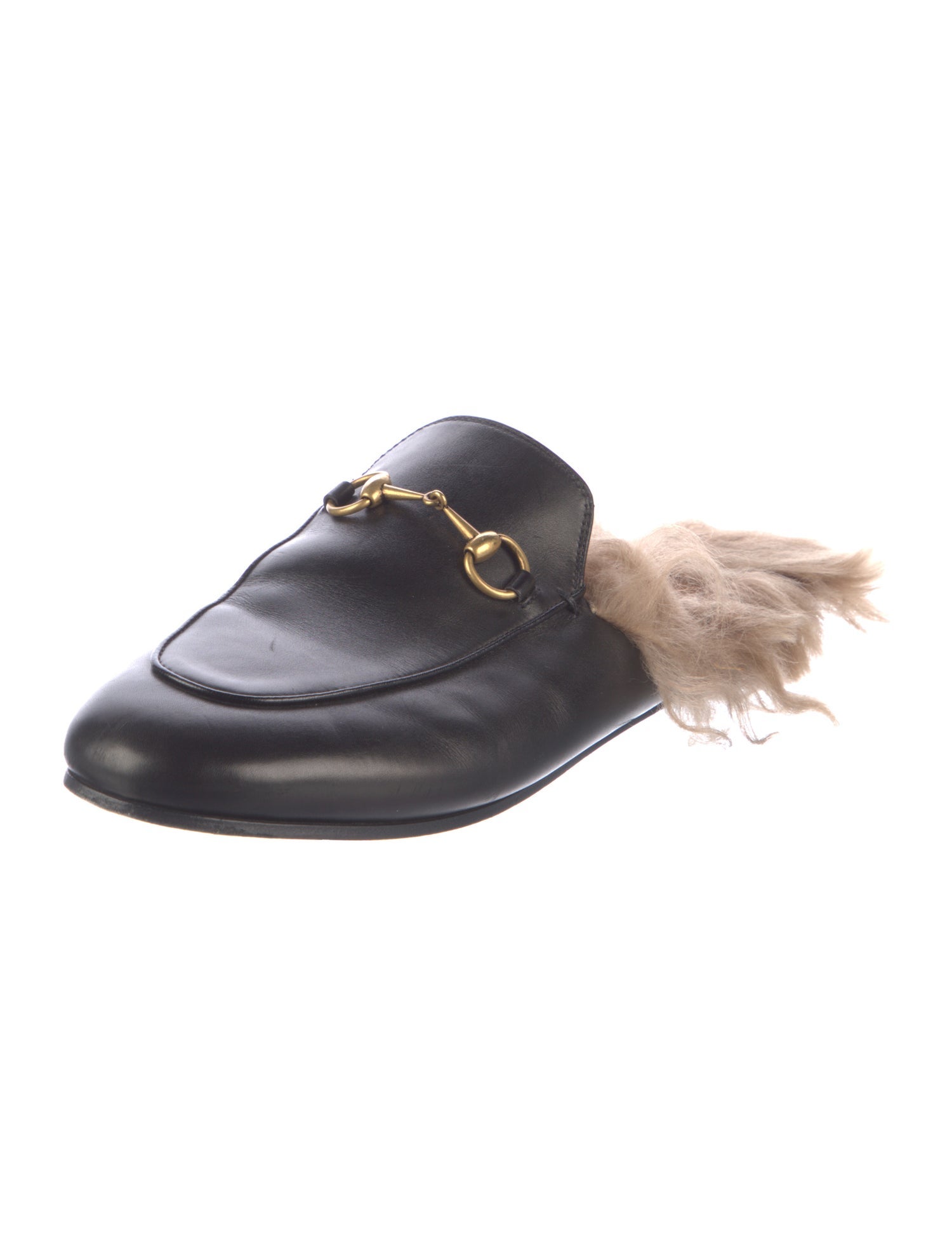 Gucci Horsebit Accent Leather Mules