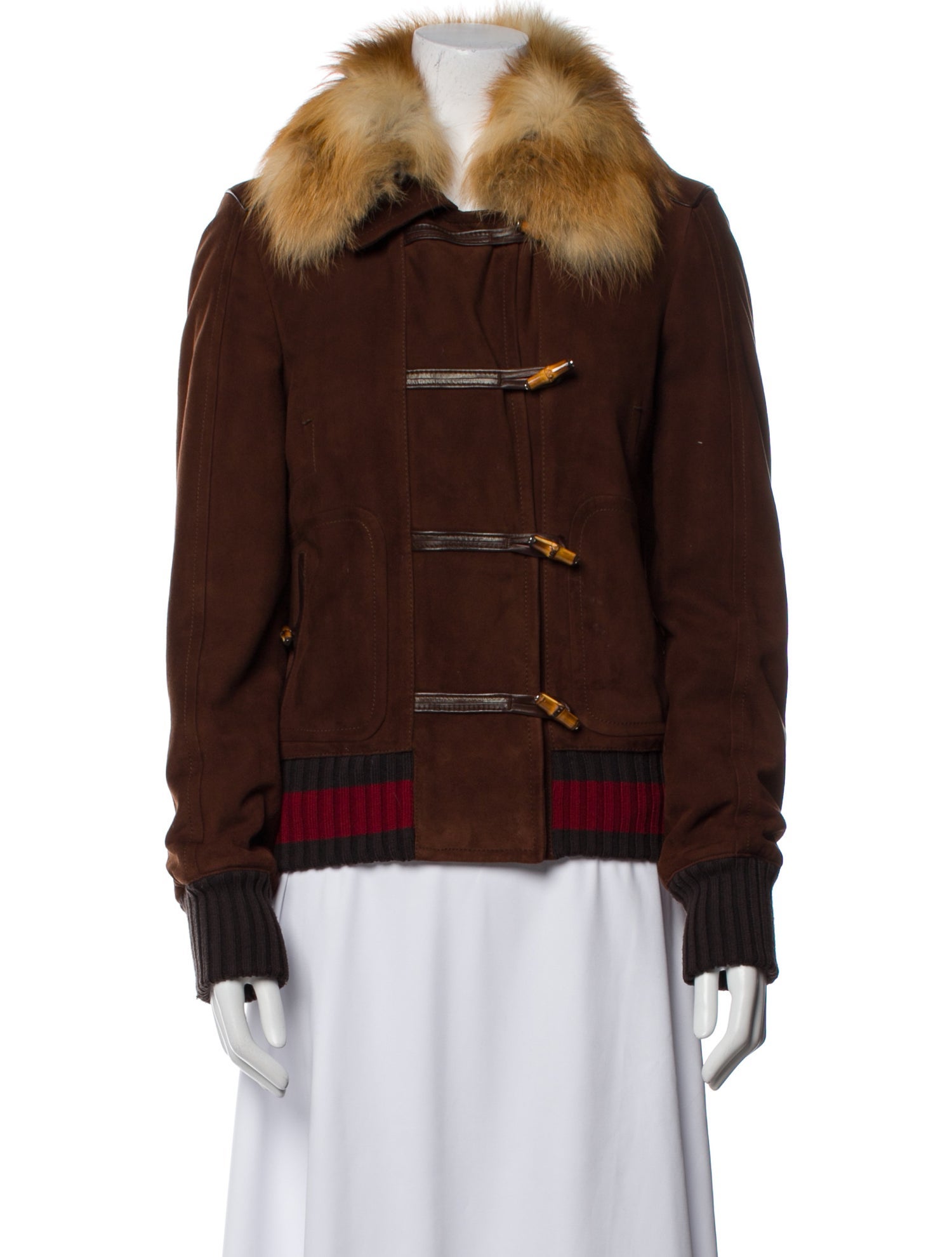 Gucci Leather Bomber Jacket