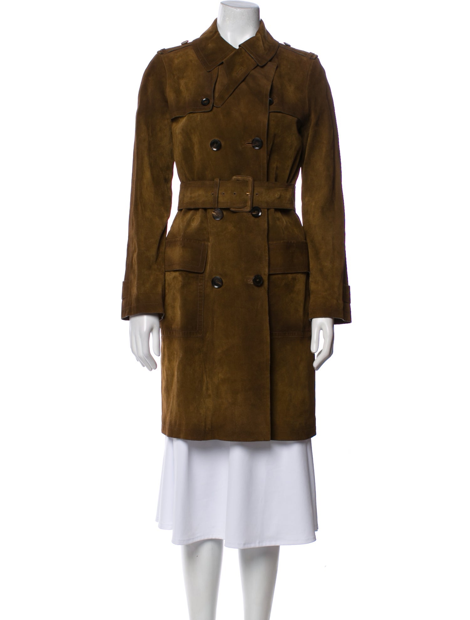 Gucci Leather Trench Coat