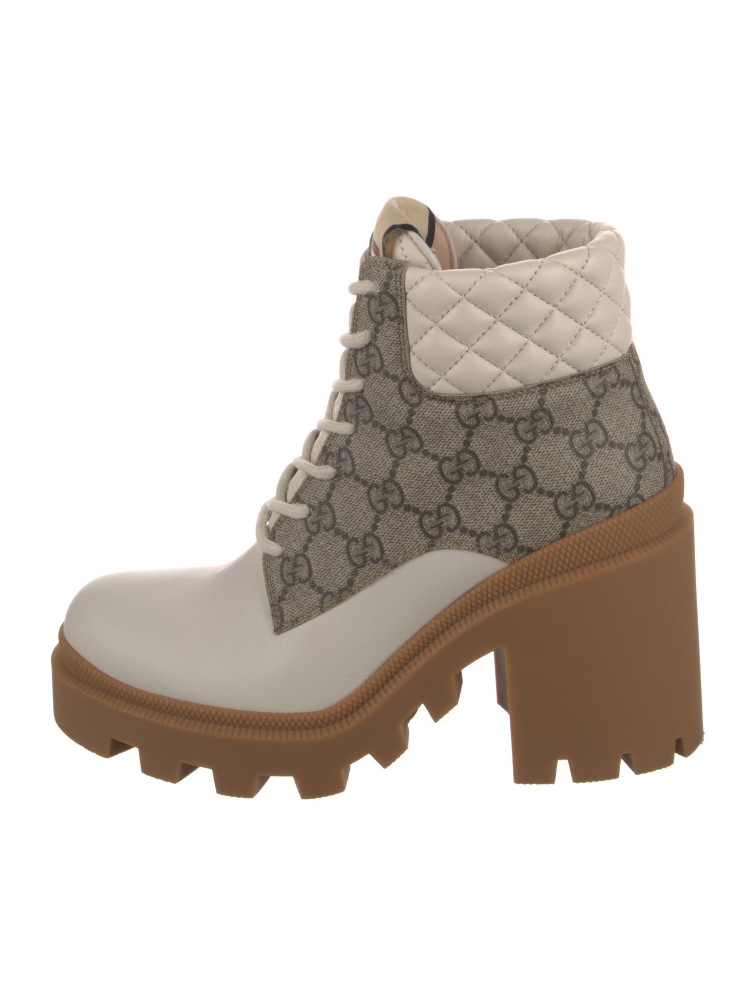 Gucci GG Supreme Combat Boots