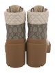 Gucci GG Supreme Combat Boots