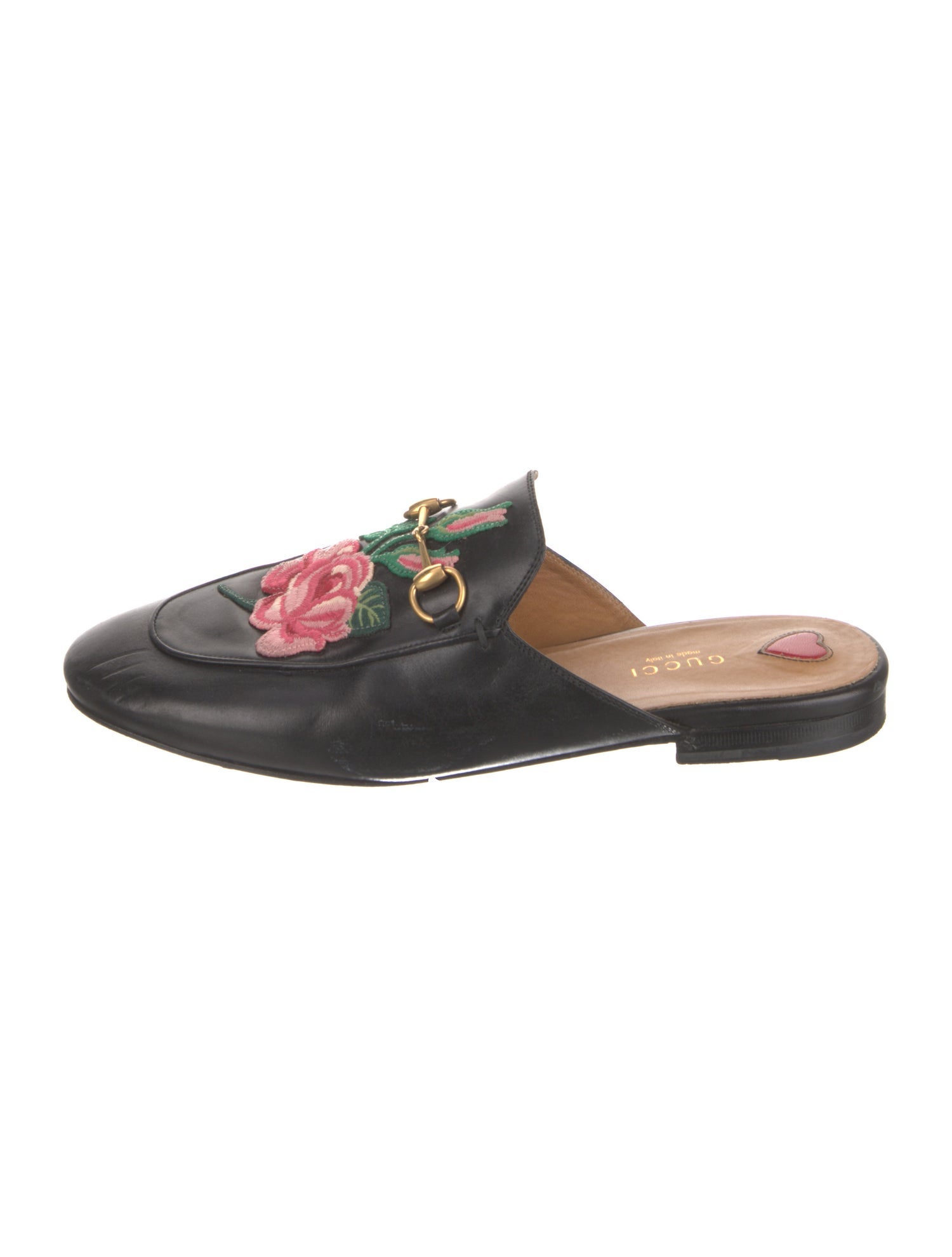 Gucci Horsebit Accent Leather Mules
