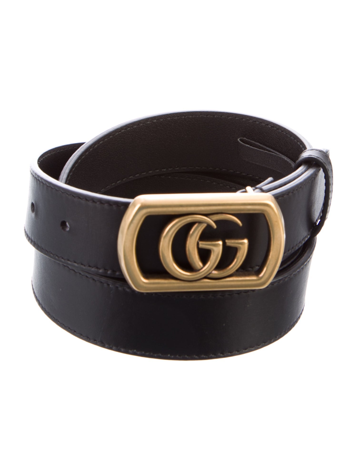 Gucci Interlocking G Logo Leather Belt Kit