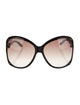 Gucci Bamboo Accent Oversize Sunglasses