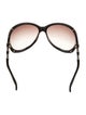 Gucci Bamboo Accent Oversize Sunglasses