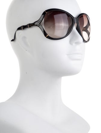 Gucci Bamboo Accent Oversize Sunglasses