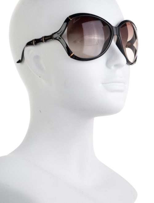 Gucci Bamboo Accent Oversize Sunglasses