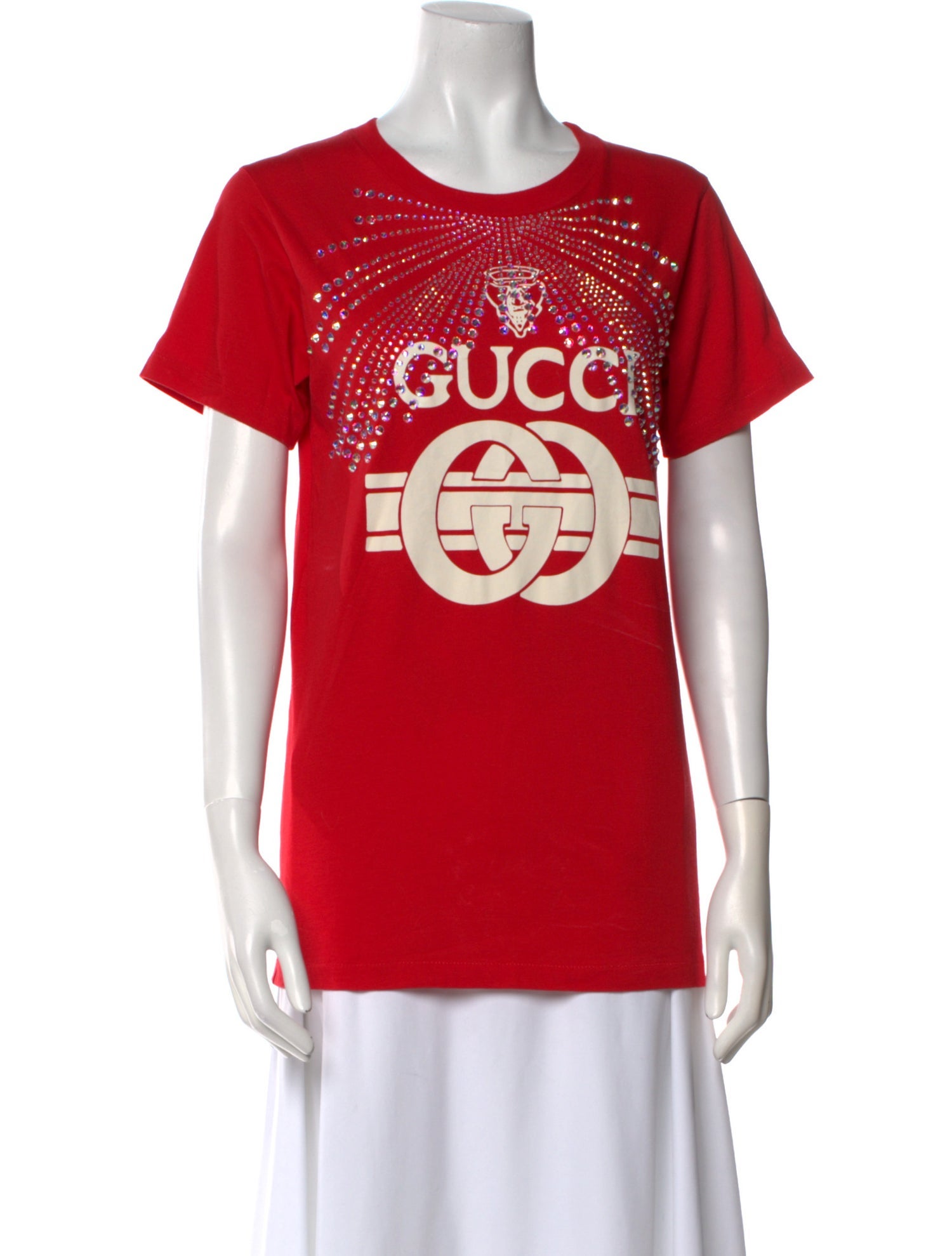 Gucci Graphic Print Crew Neck T-Shirt