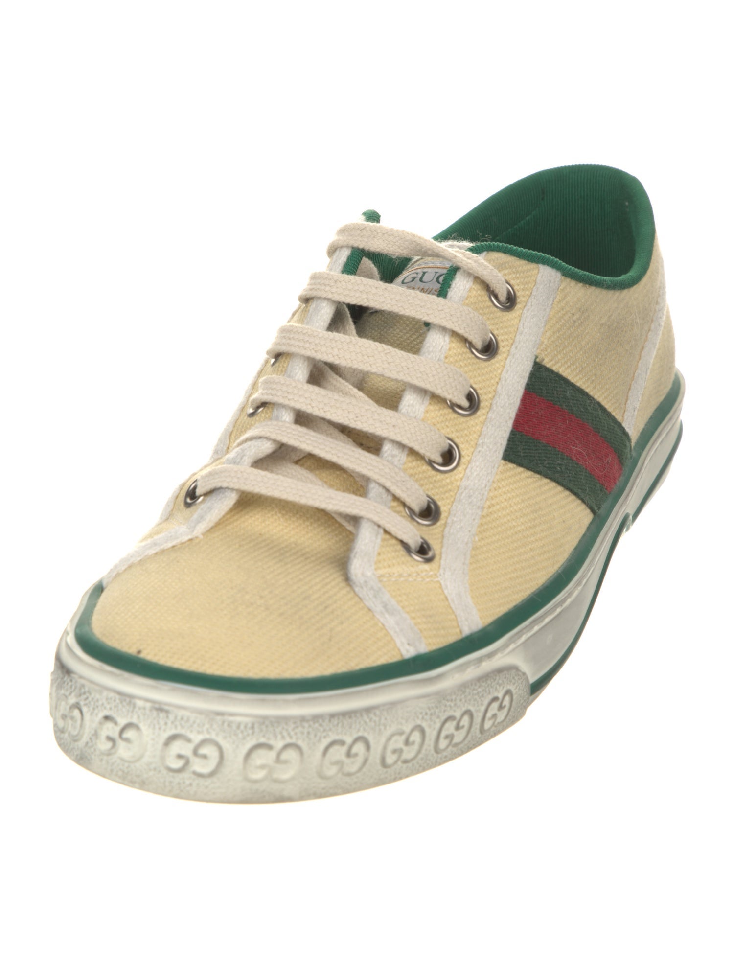 Gucci Web Accent Canvas Sneakers
