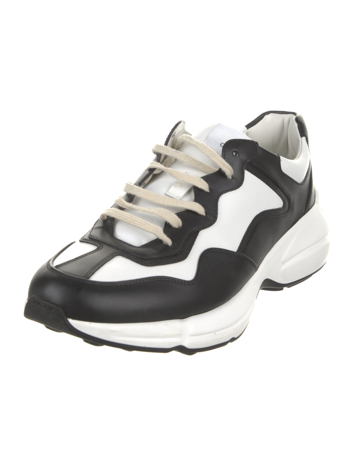 Gucci Web Accent Leather Athletic Sneakers