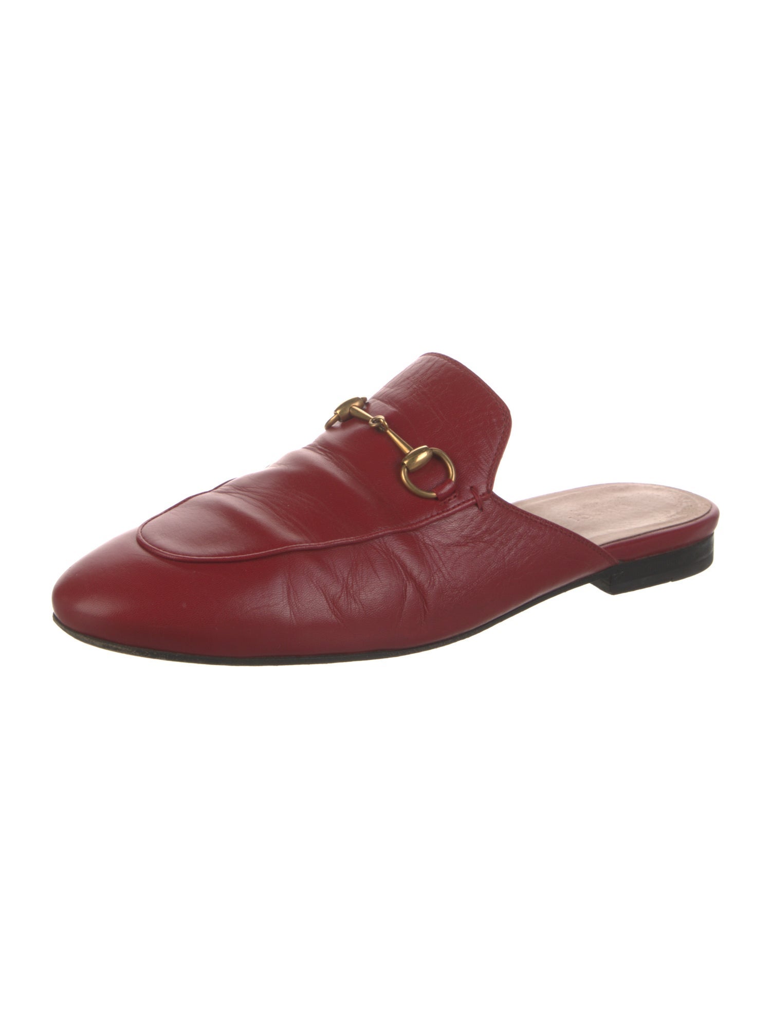 Gucci Horsebit Accent Leather Mules