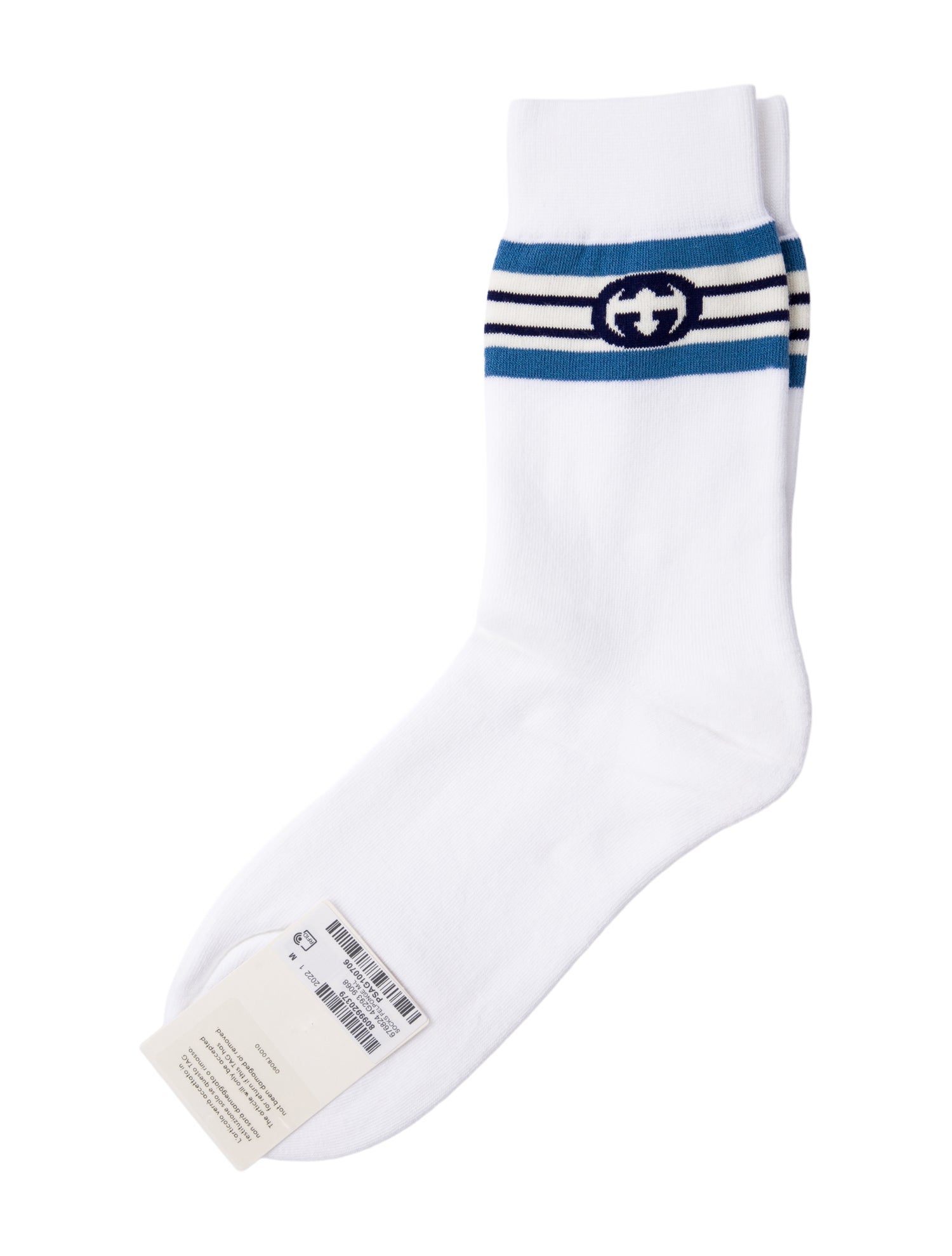 Gucci Patterned Crew Sock w/Tags