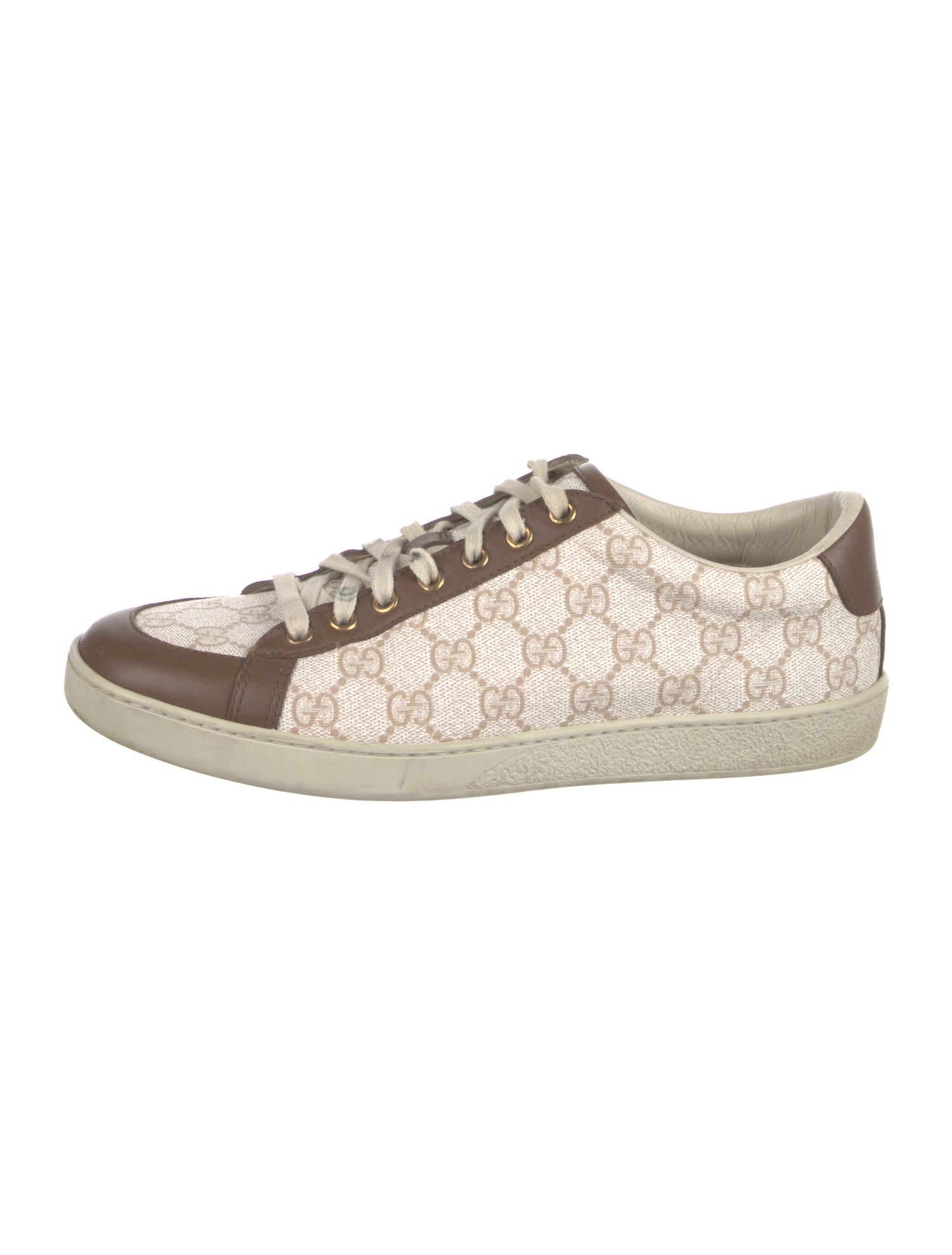Gucci Printed Leather Trim Embellishment Sneakers