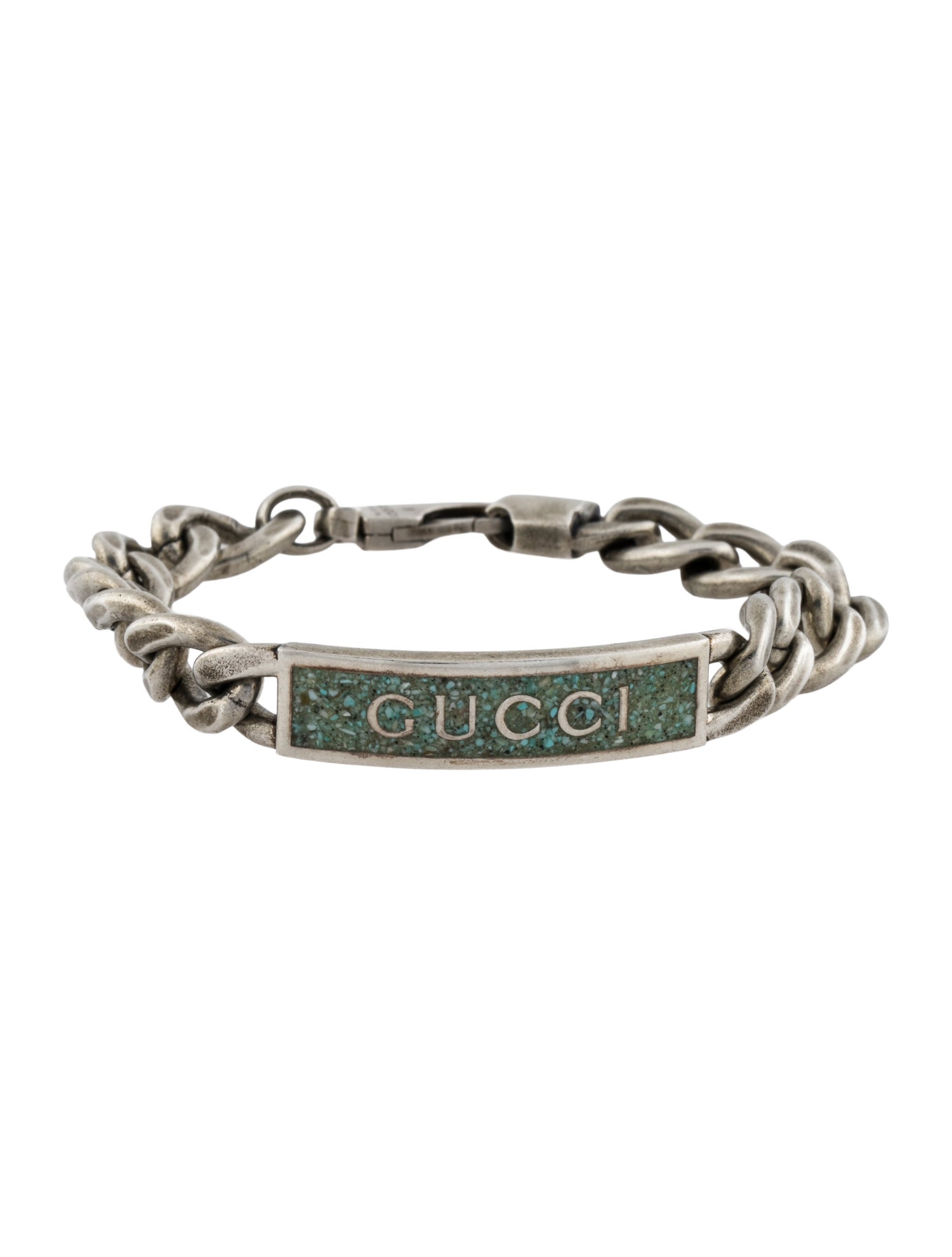 Gucci Turquoise Enamel Station Bracelet