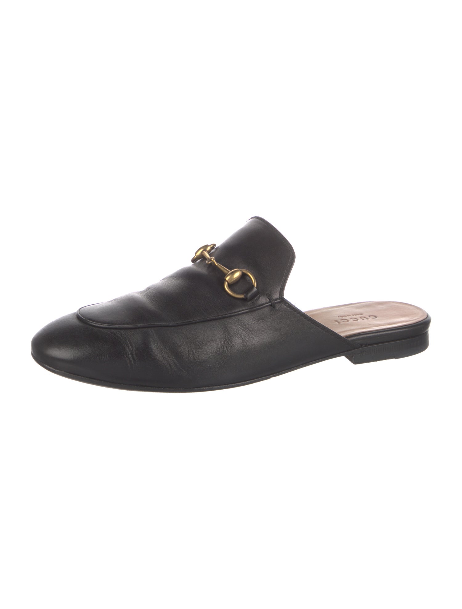 Gucci Horsebit Accent Leather Mules