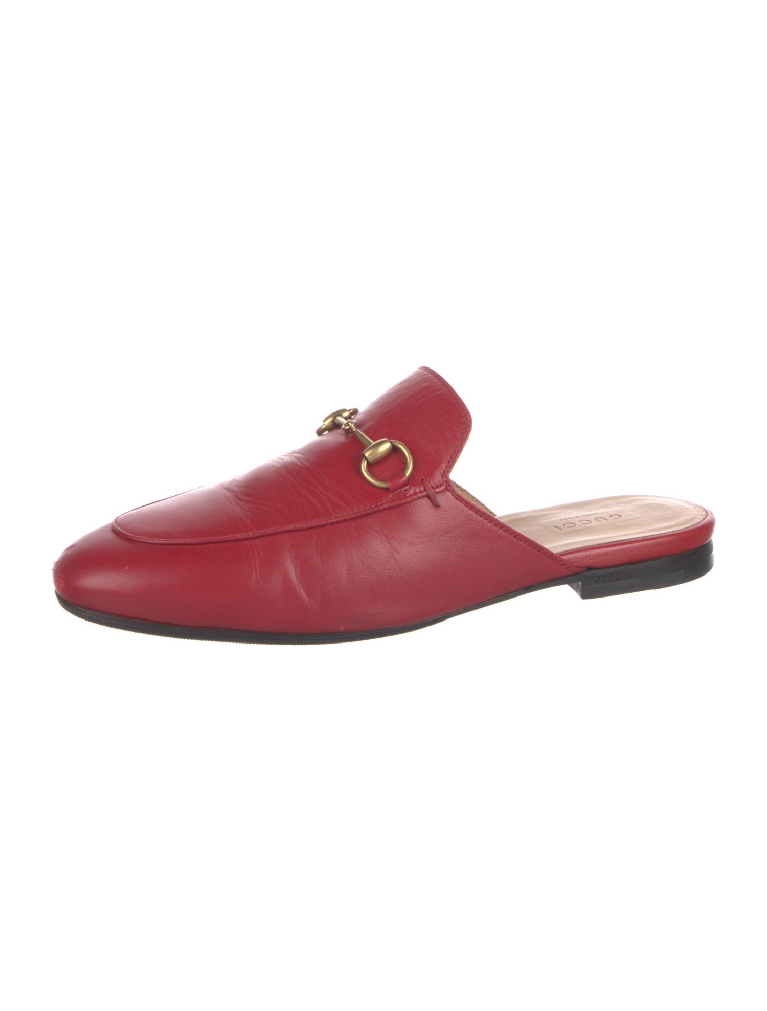 Gucci Horsebit Accent Leather Mules