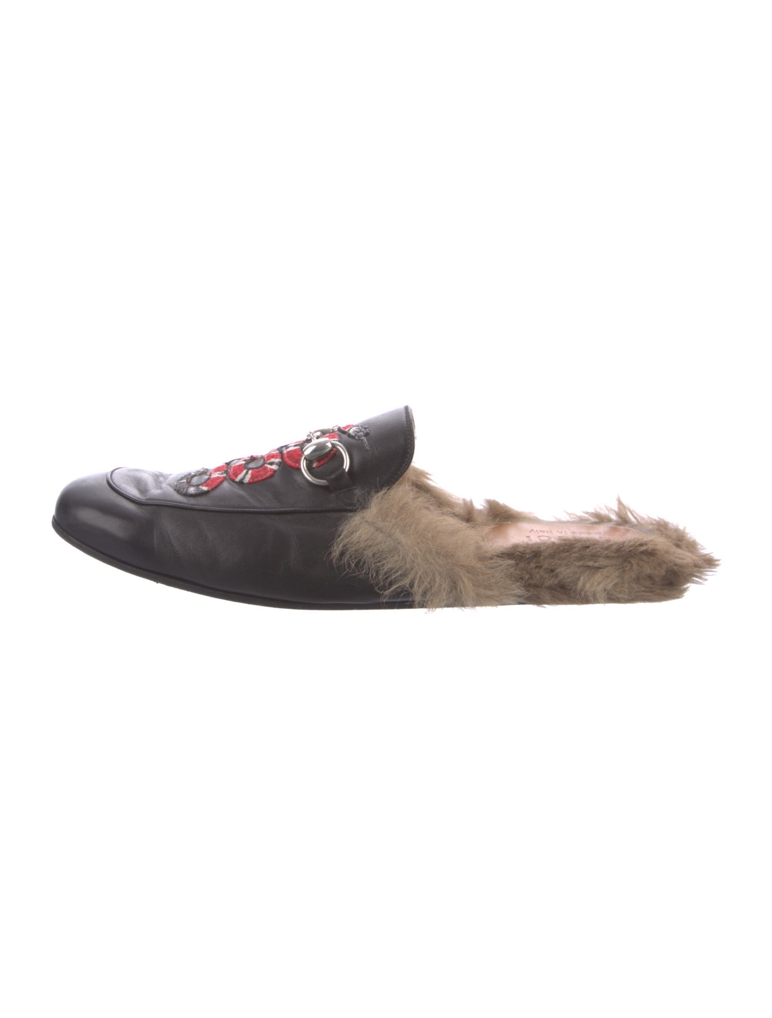 Gucci 1955 Horsebit Accent Leather Slippers