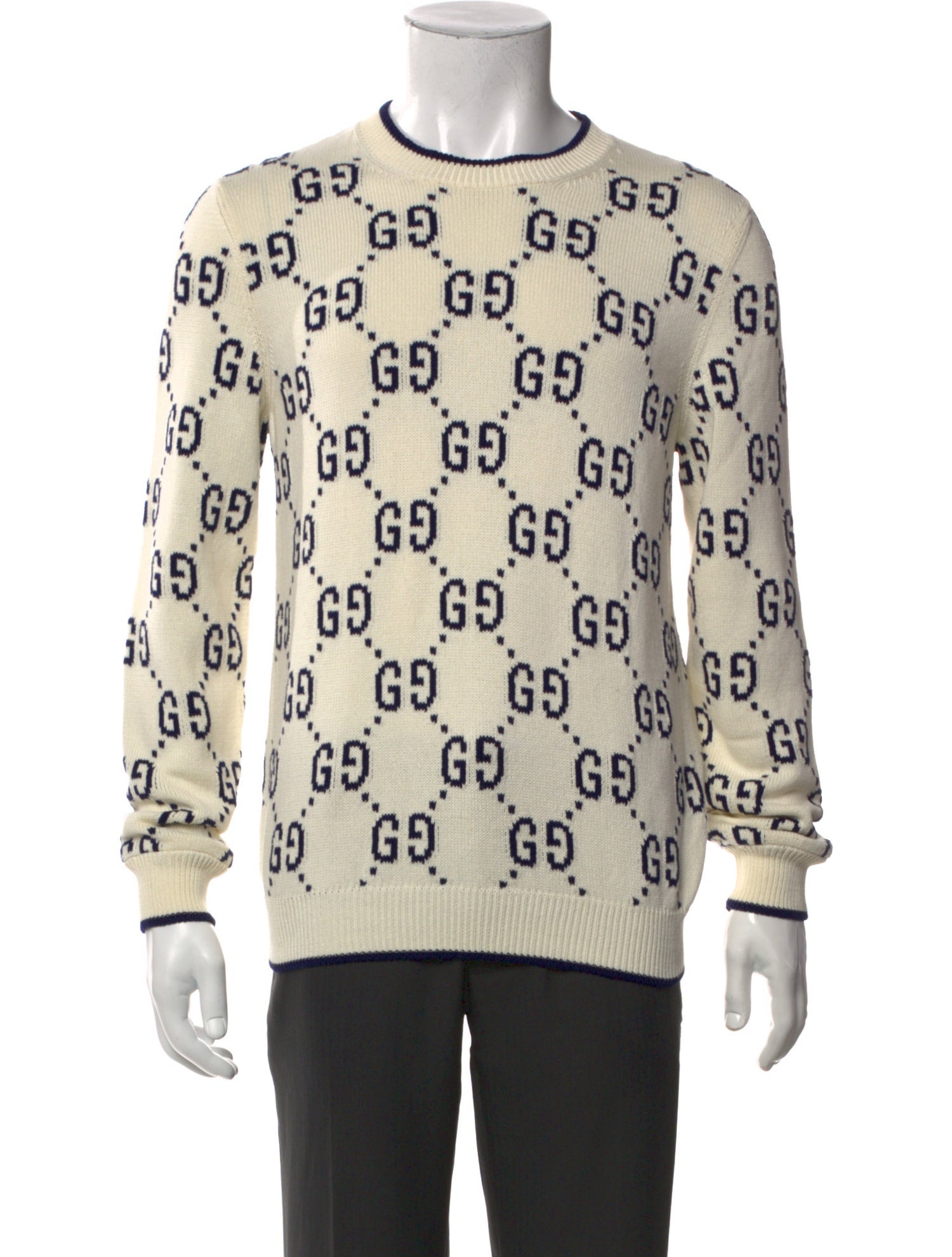 Gucci GG Logo Crew Neck Pullover