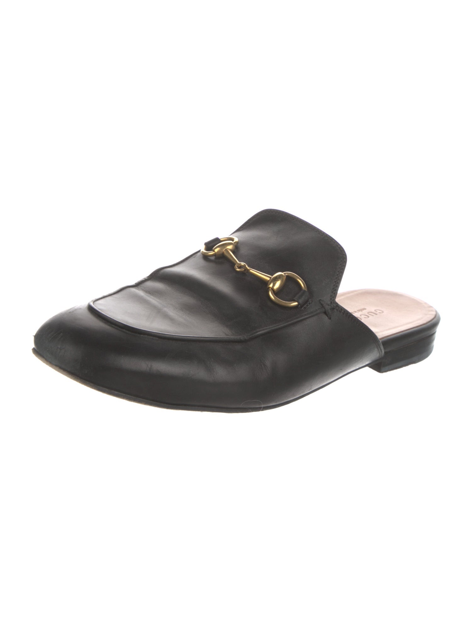 Gucci Horsebit Accent Leather Mules