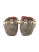 Gucci Faux Pearl Accents Bow Accents Ballet Flats