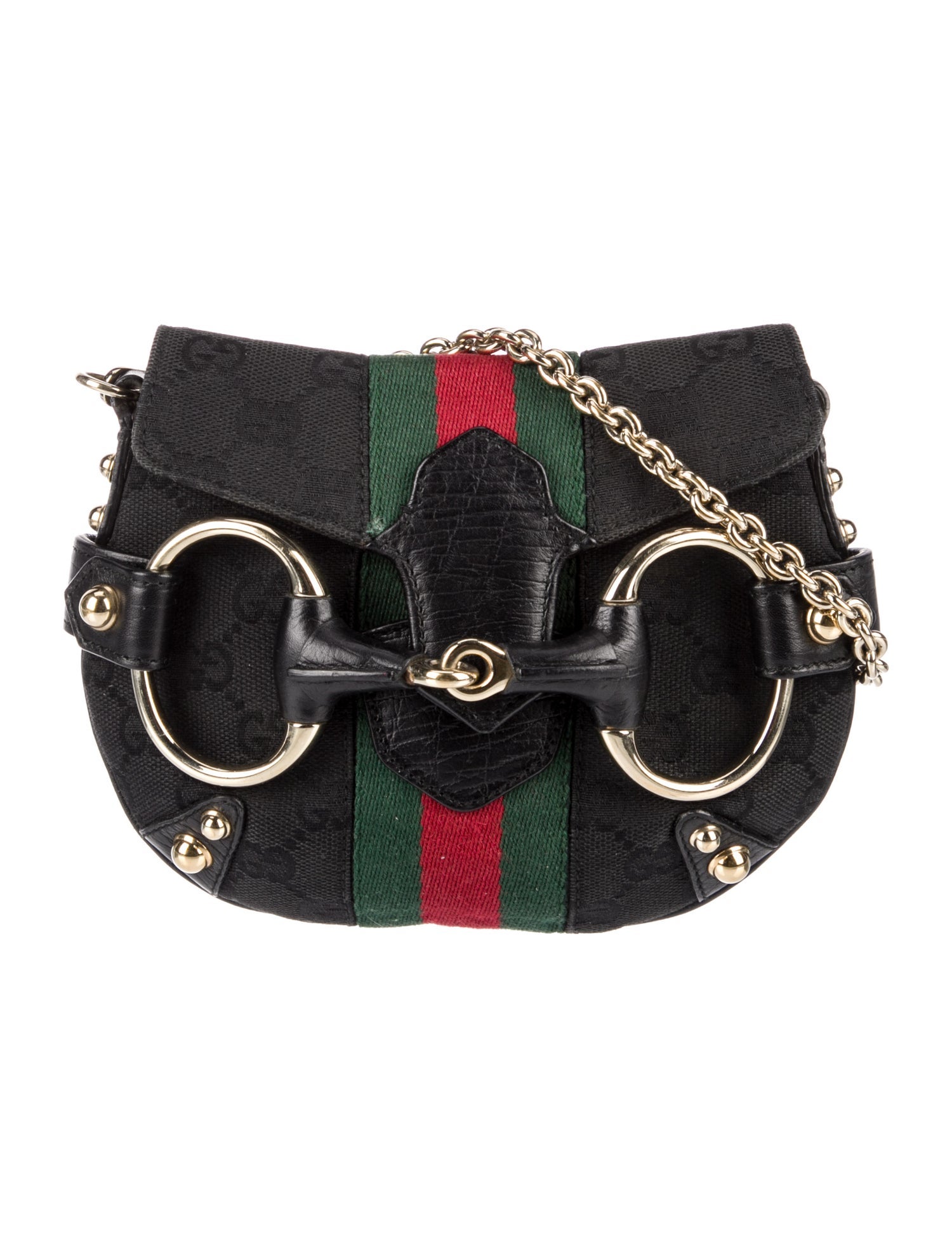 Gucci GG Canvas Horsebit Chain
