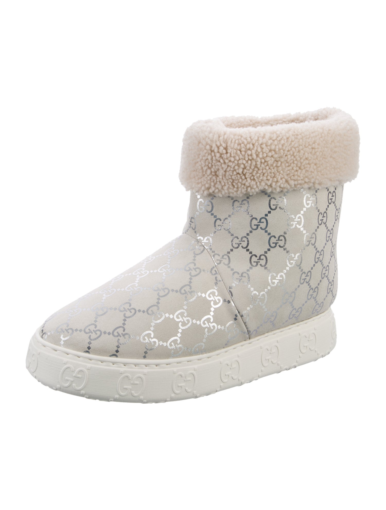 Gucci Leather Lace-Up Boots w/ Tags