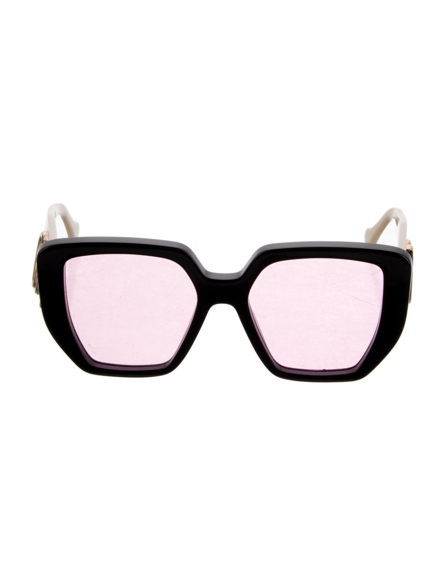 Gucci Double G Logo Square Sunglasses