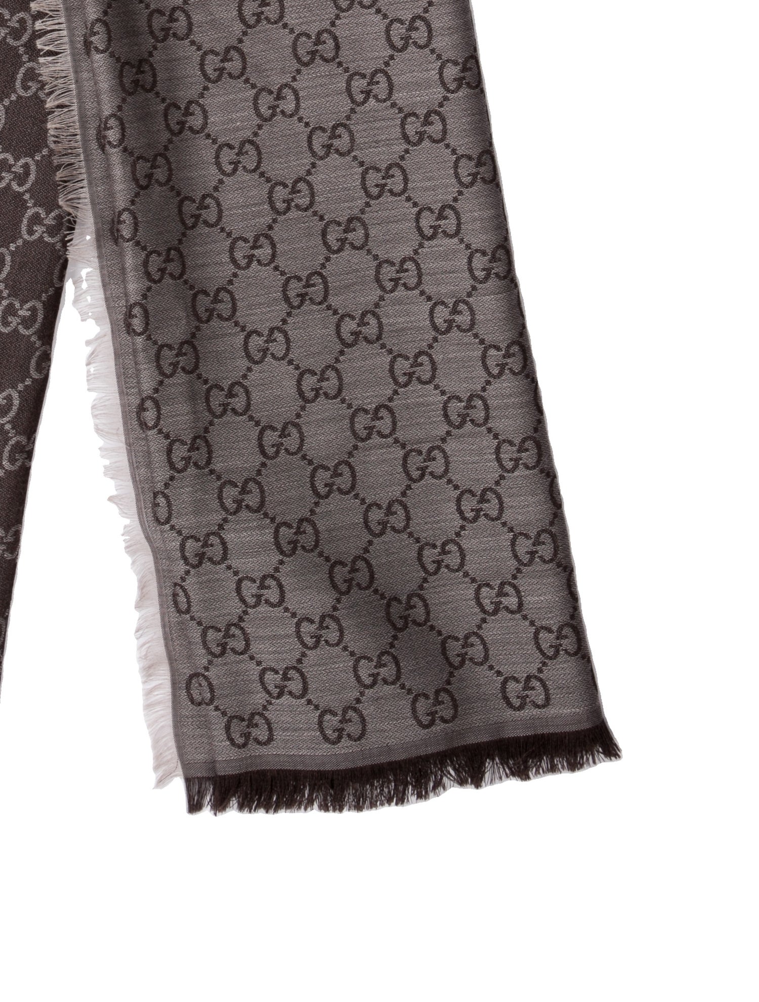 Gucci Wool GG Logo Scarf