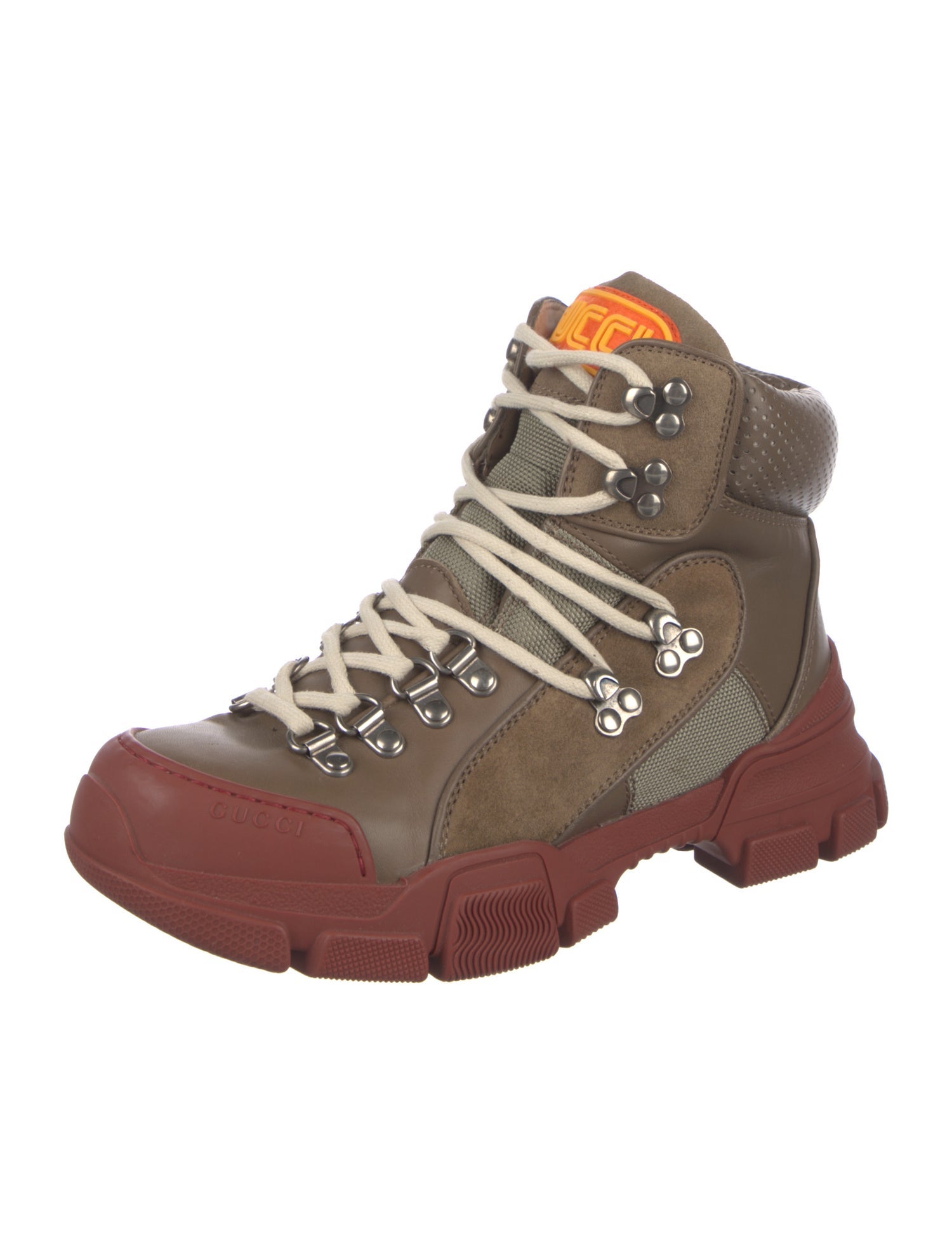 Gucci Leather Hiking Boots