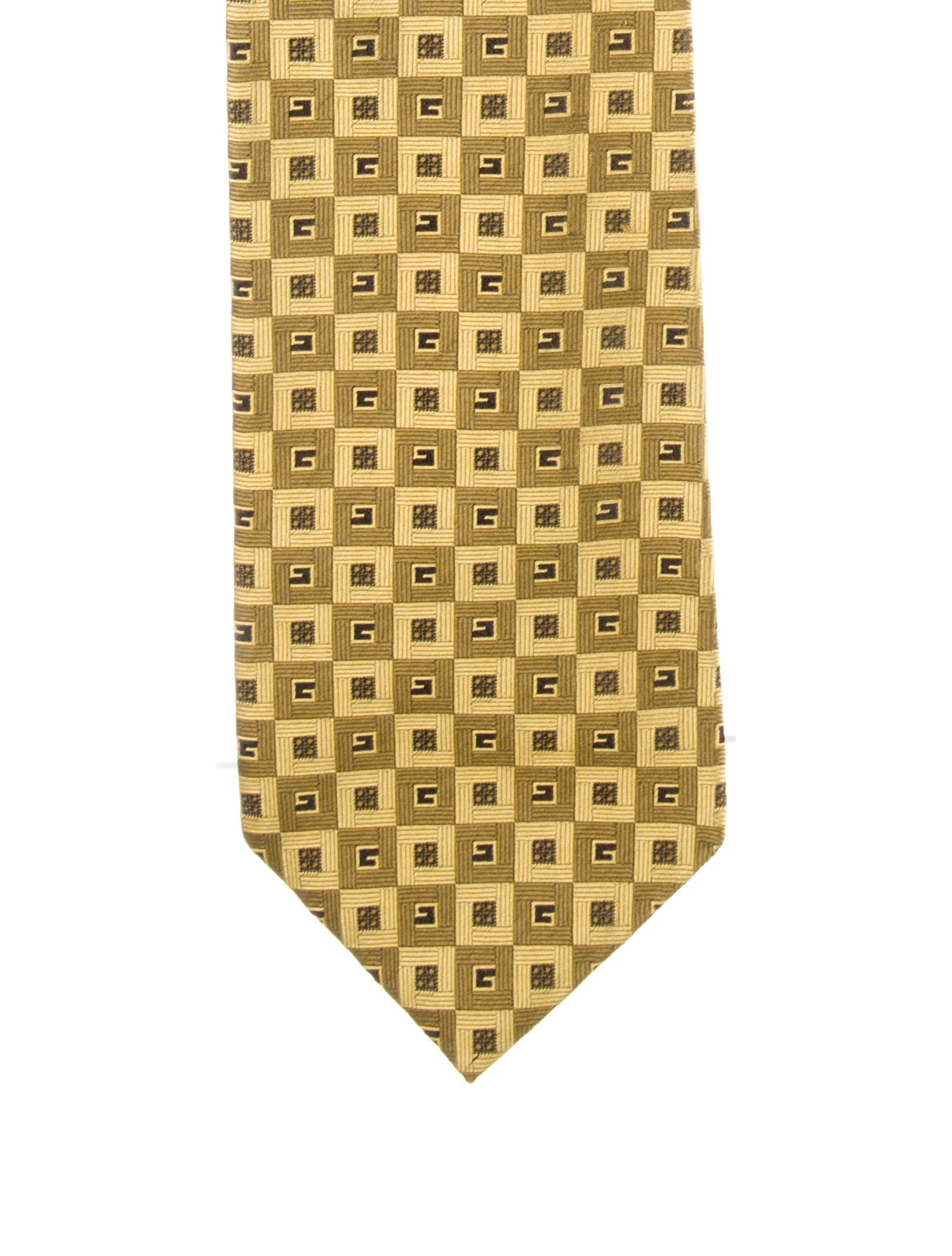 Gucci Pattern Print Silk Tie