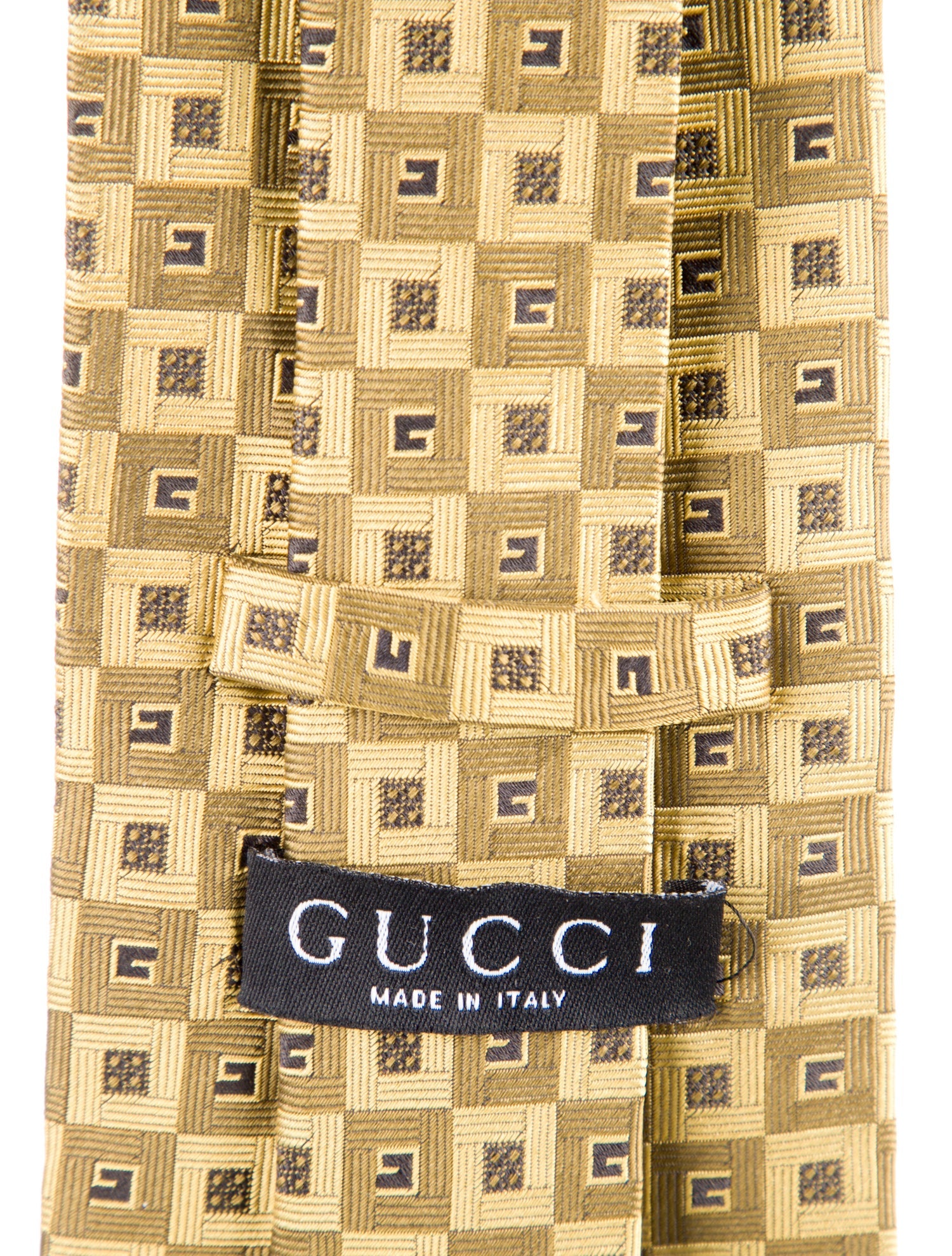 Gucci Pattern Print Silk Tie