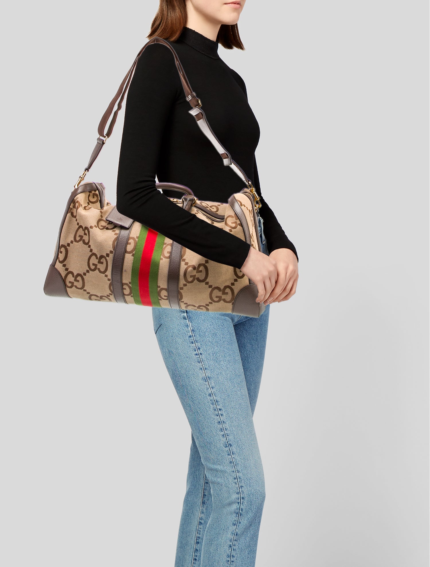 Gucci GG Canvas Boston Medium