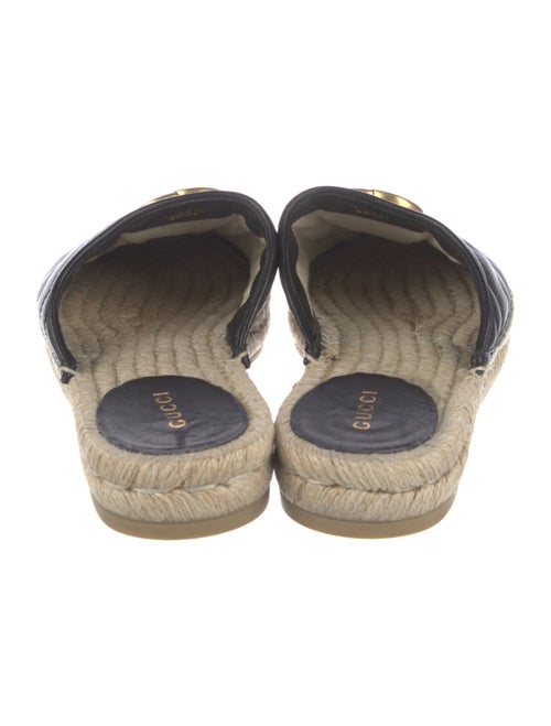 Gucci Double G Logo Leather Mules