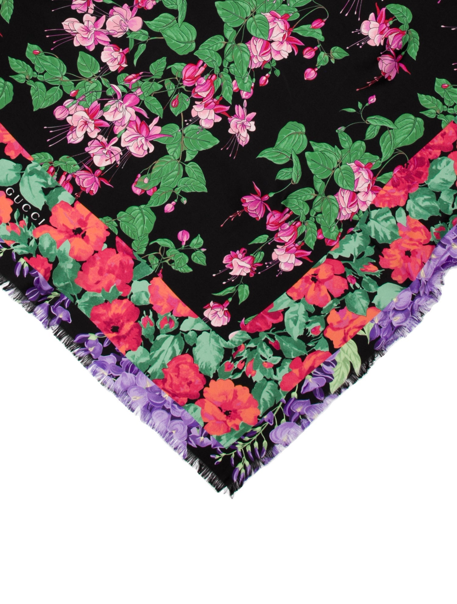 Gucci Hooded Knit Shawl Silk Shawl