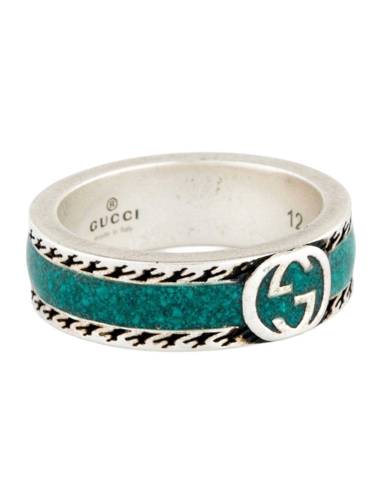 Gucci Enamel Interlocking G Band