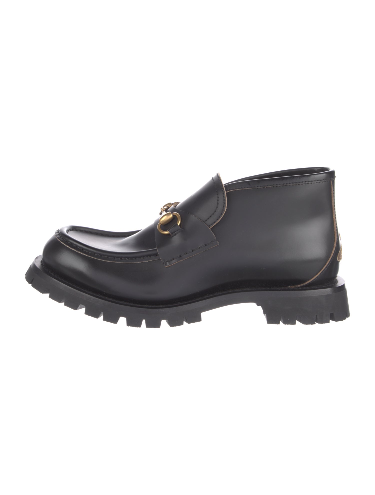Gucci Horsebit Accent Leather Dress Loafers