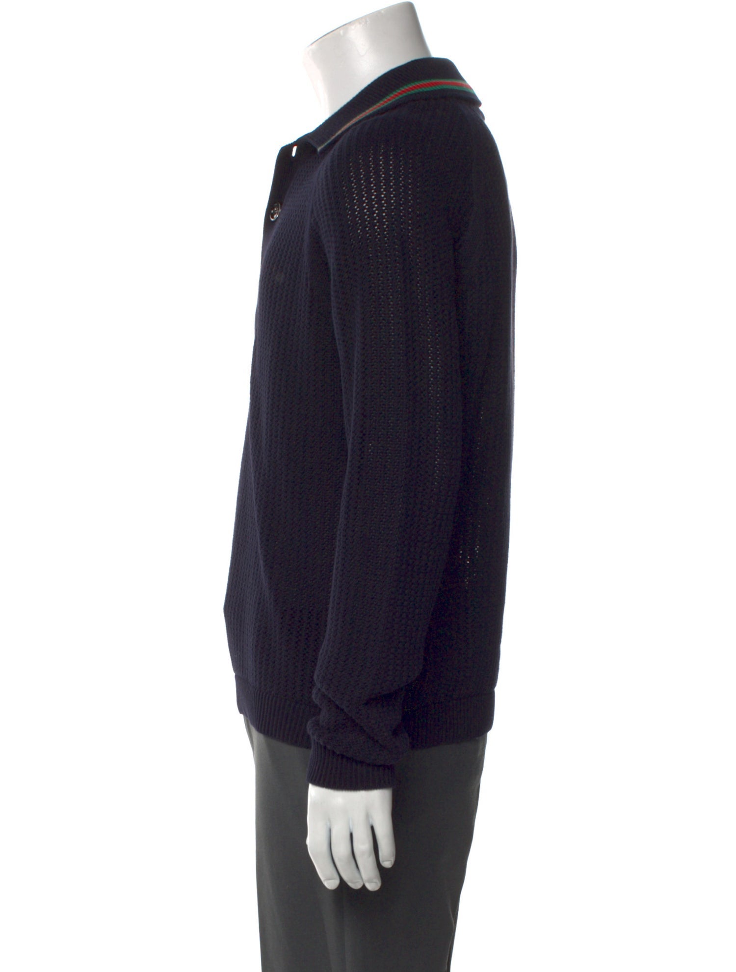 Gucci 2024-2025 Web Accent Polo Sweater