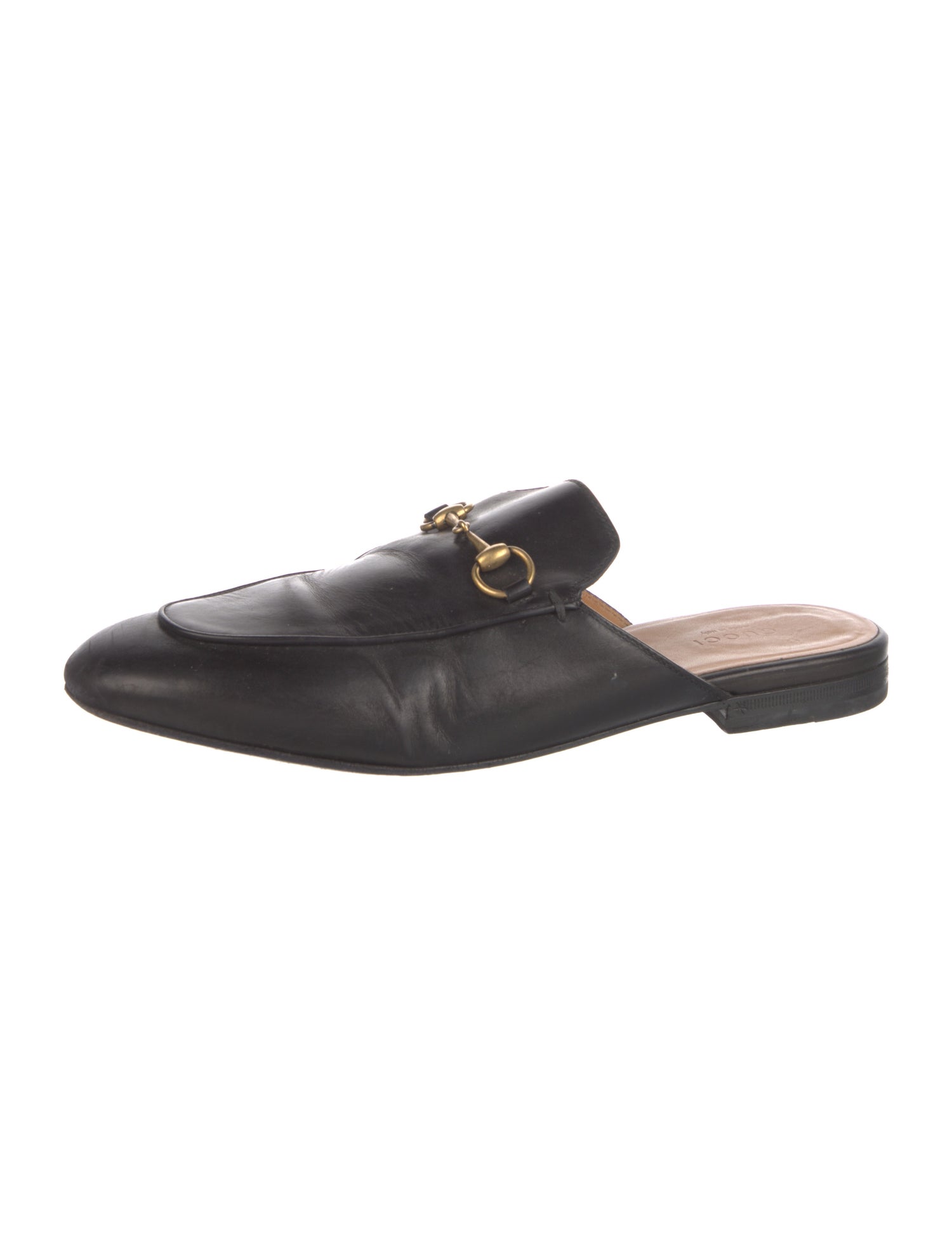Gucci Horsebit Accent Leather Mules