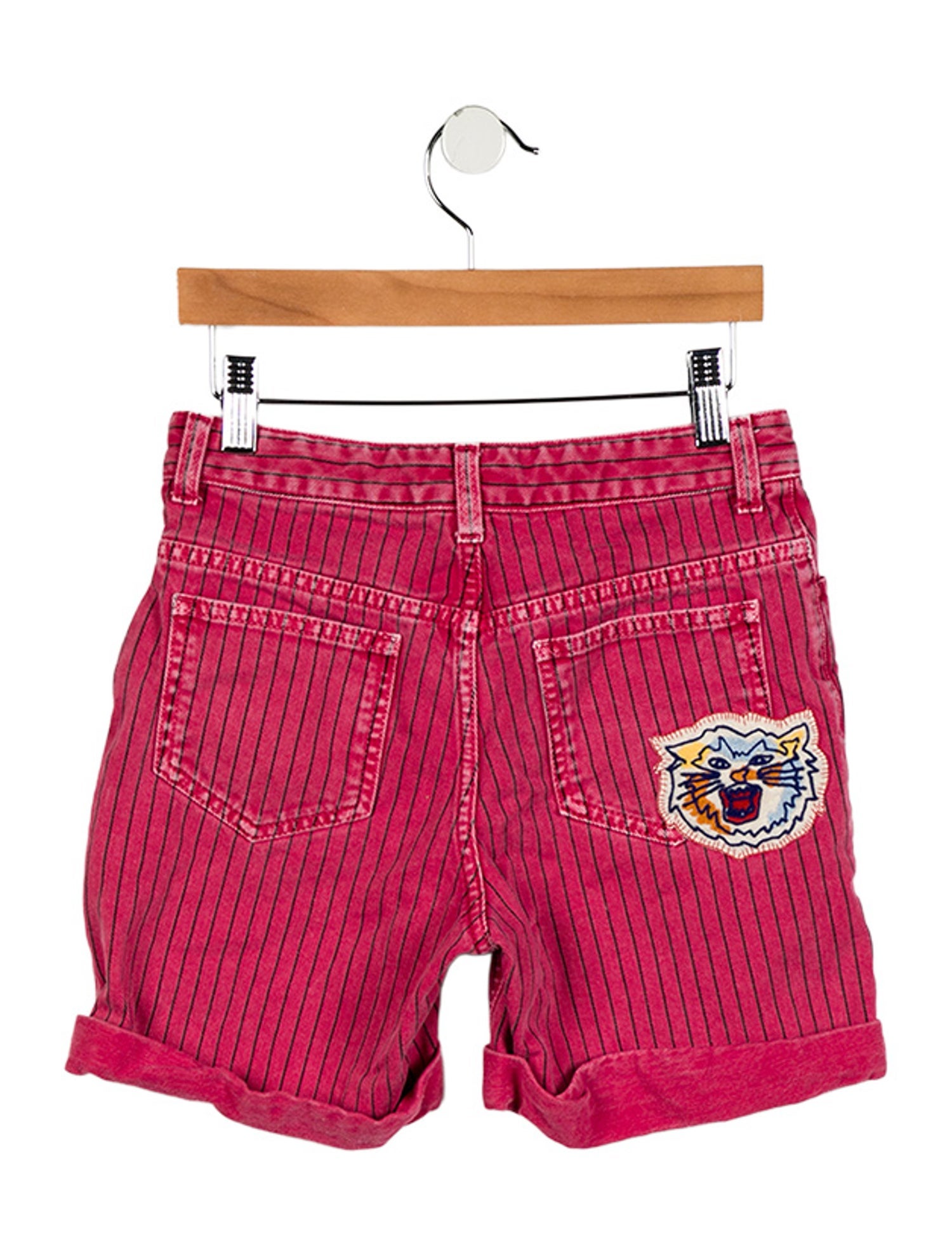 Gucci Girls' Striped Denim Shorts