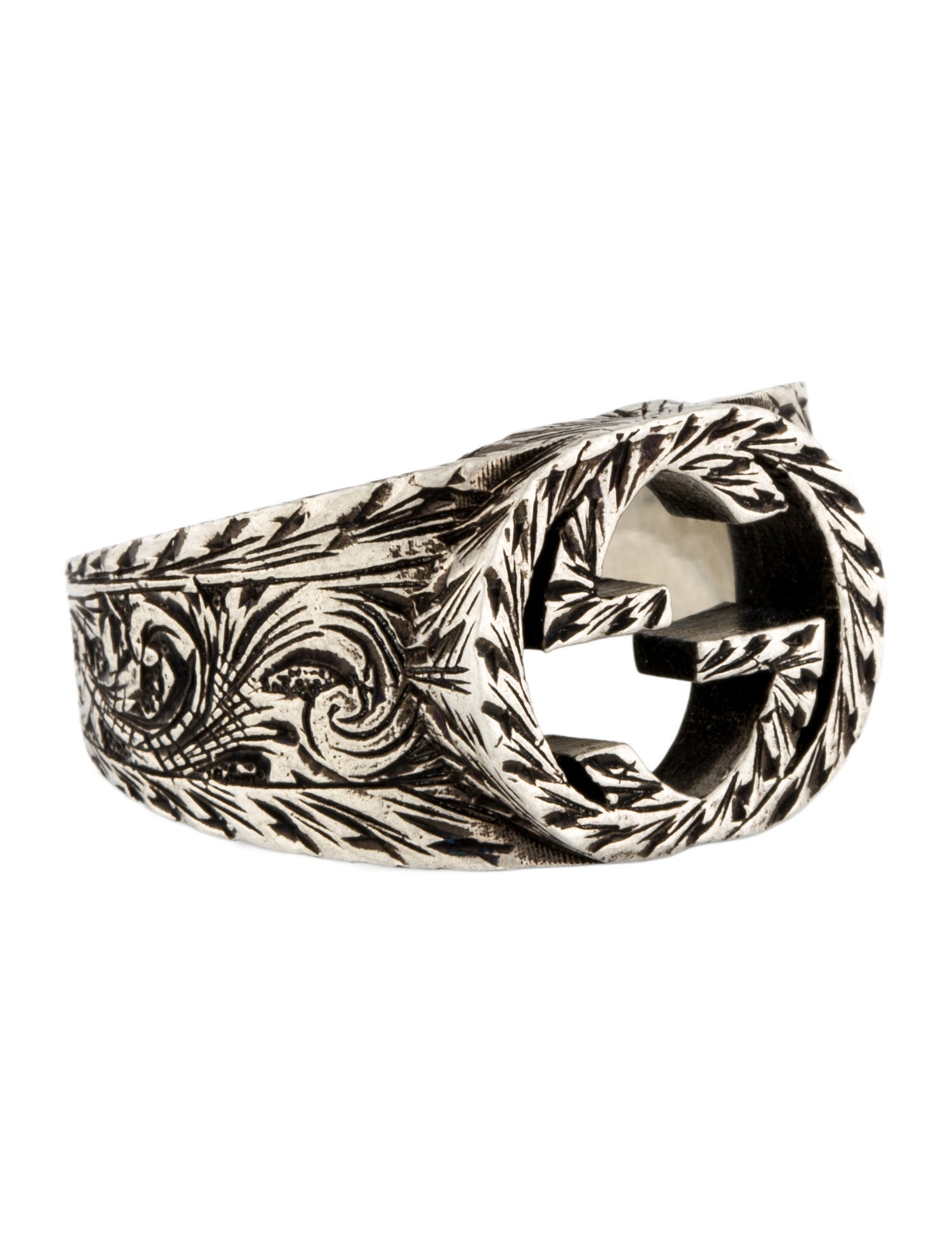 Gucci Interlocking G Paisley Ring