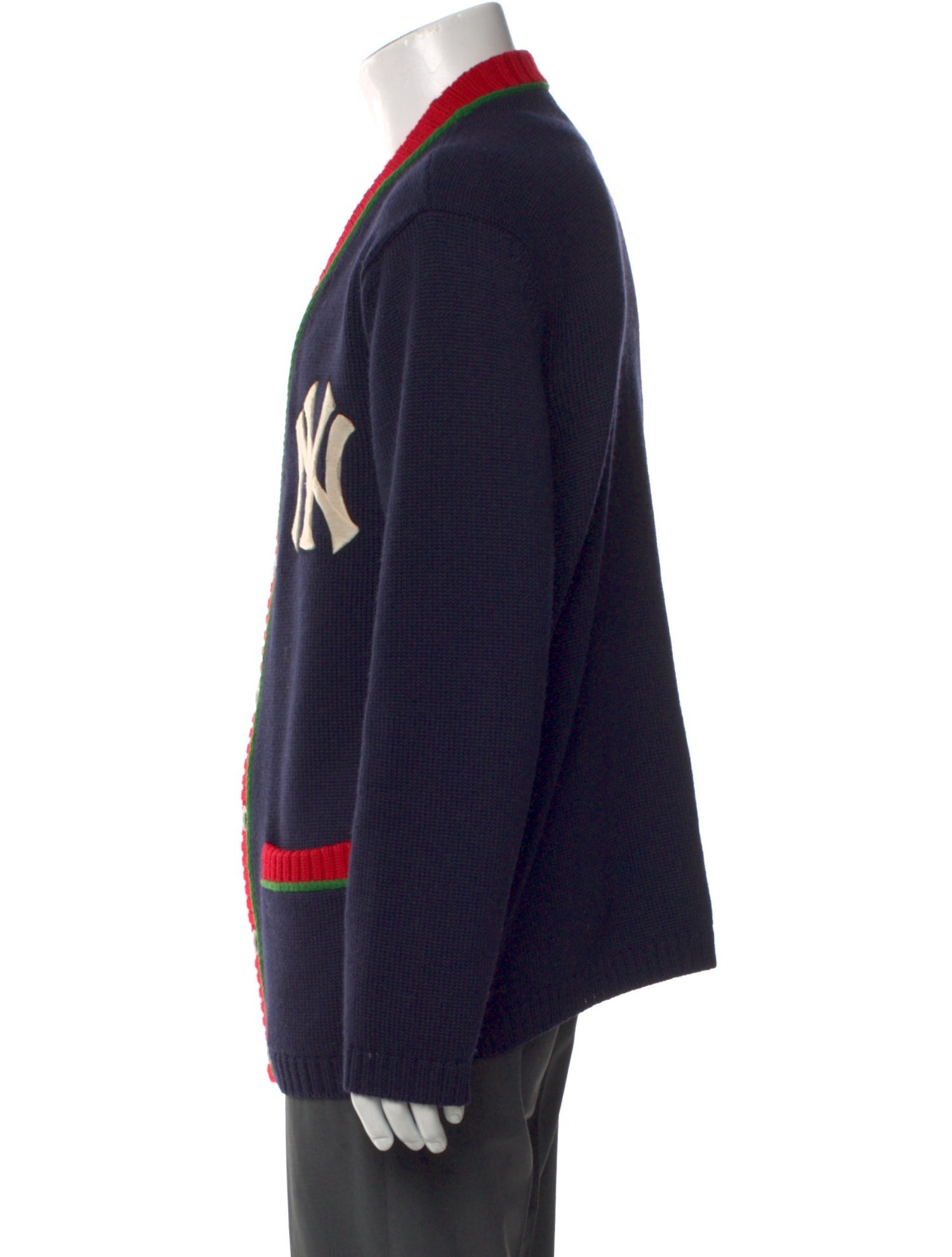 Gucci Web Accent Wool Cardigan