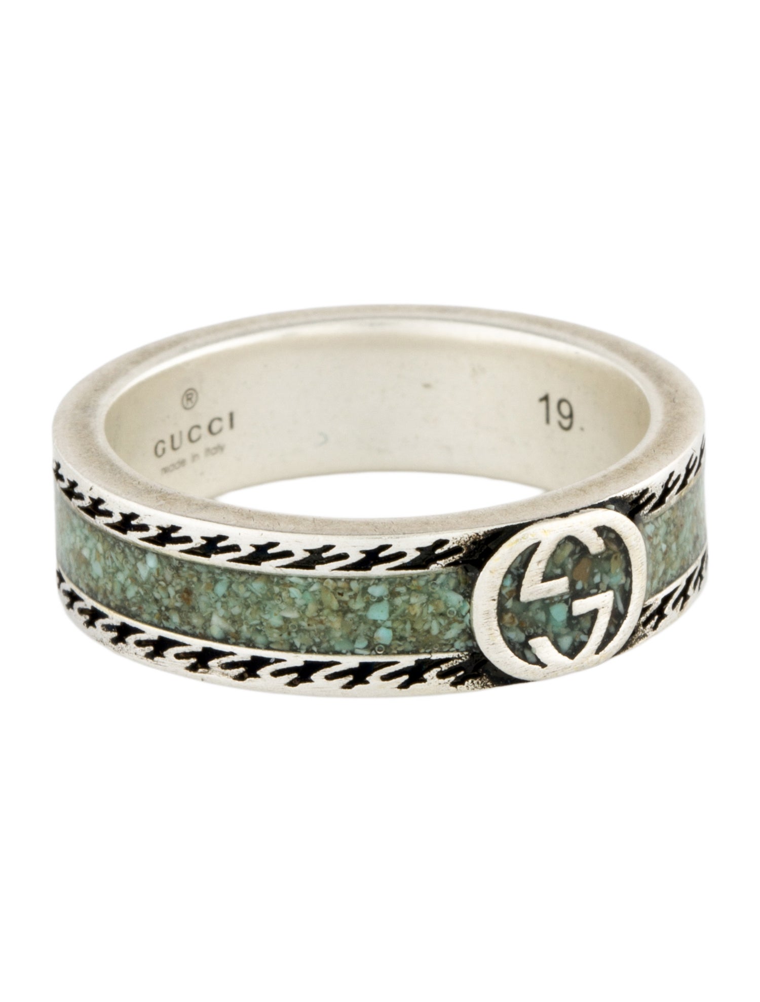 Gucci Enamel Interlocking G Band