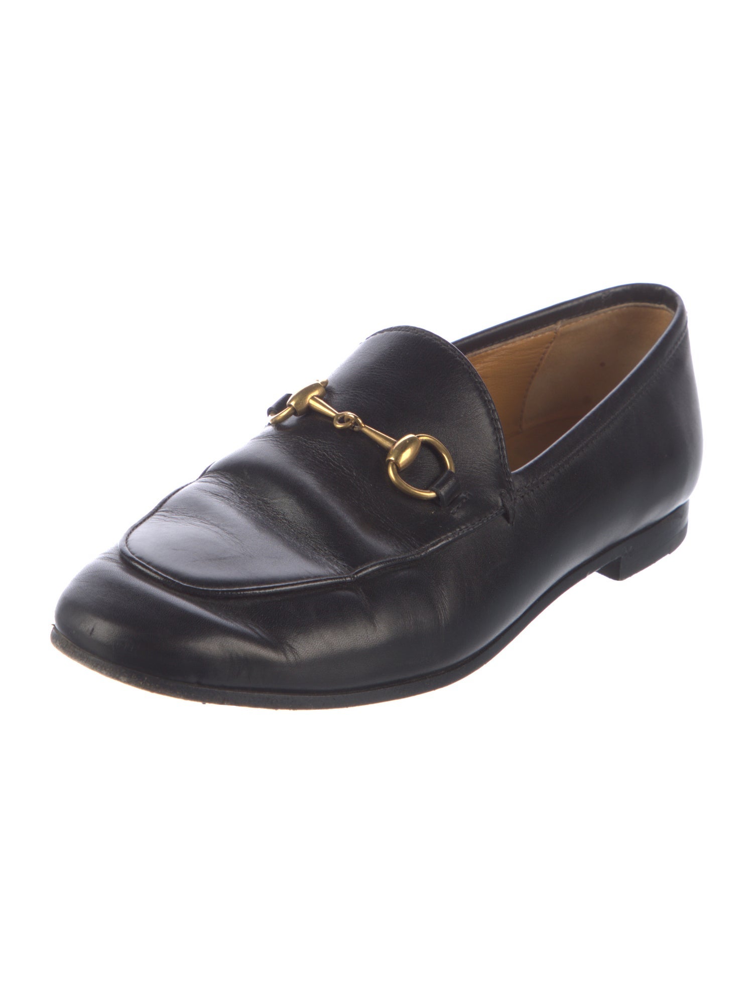 Gucci Horsebit Accent Leather Loafers