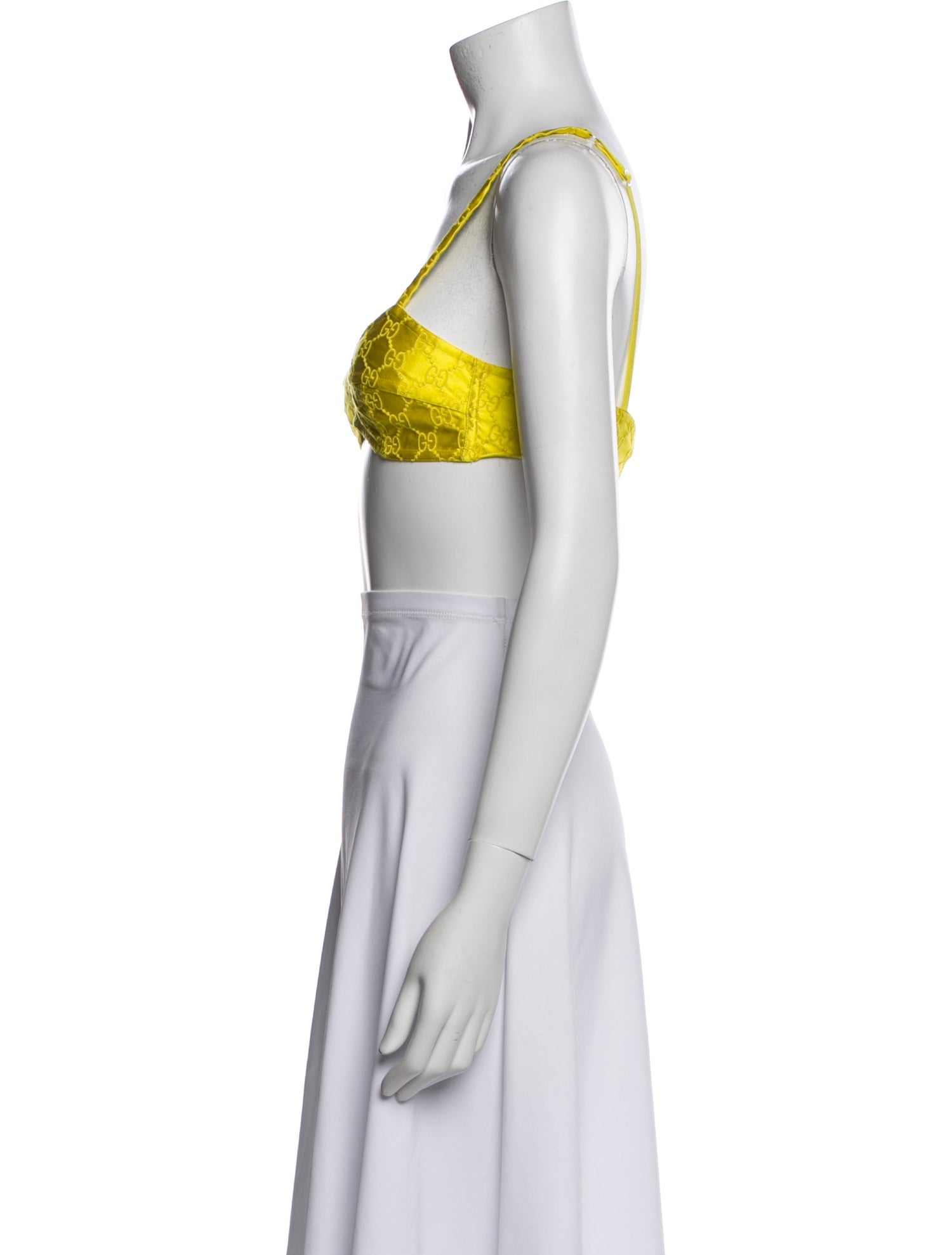 Gucci 2022 Silk Crop Top